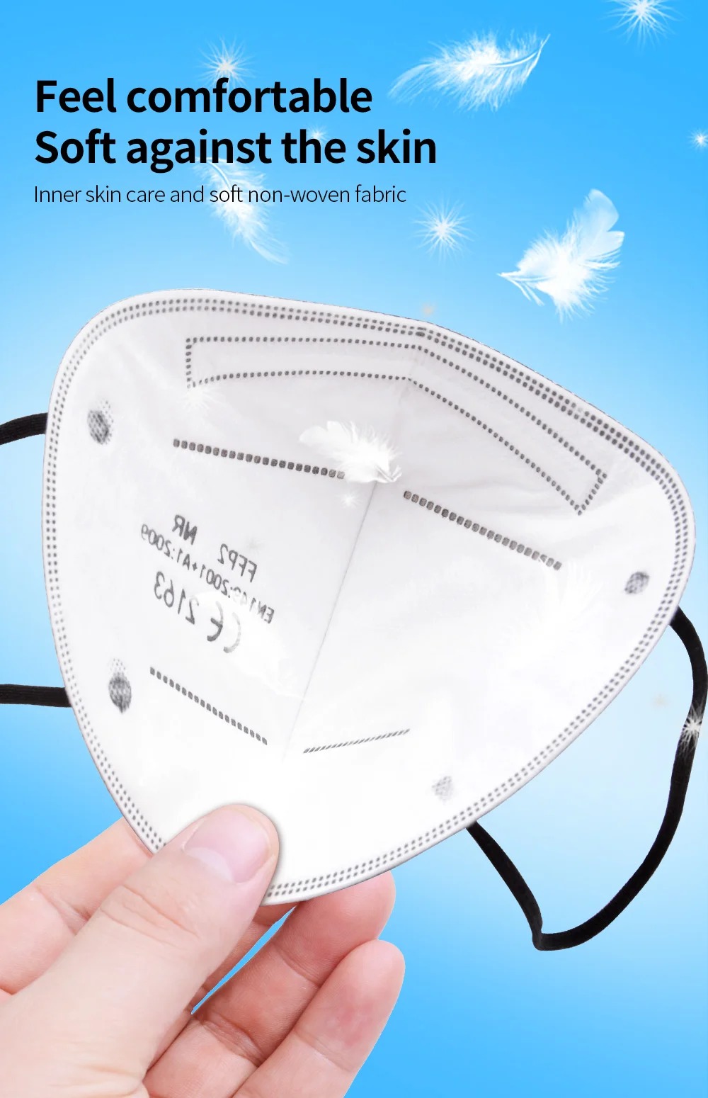 5Layer FFP2 Masks CE Approve K - огляд і ціна Disposable Mask Blue