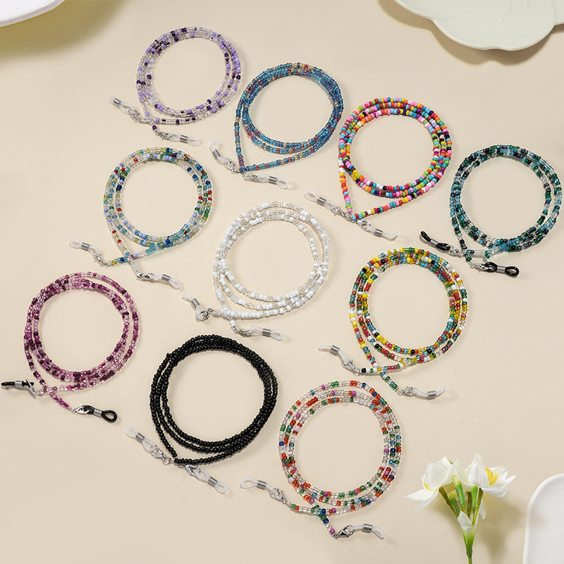 Colorful Rice Bead Glasses Cha - огляд і ціна Mask Chain Holder